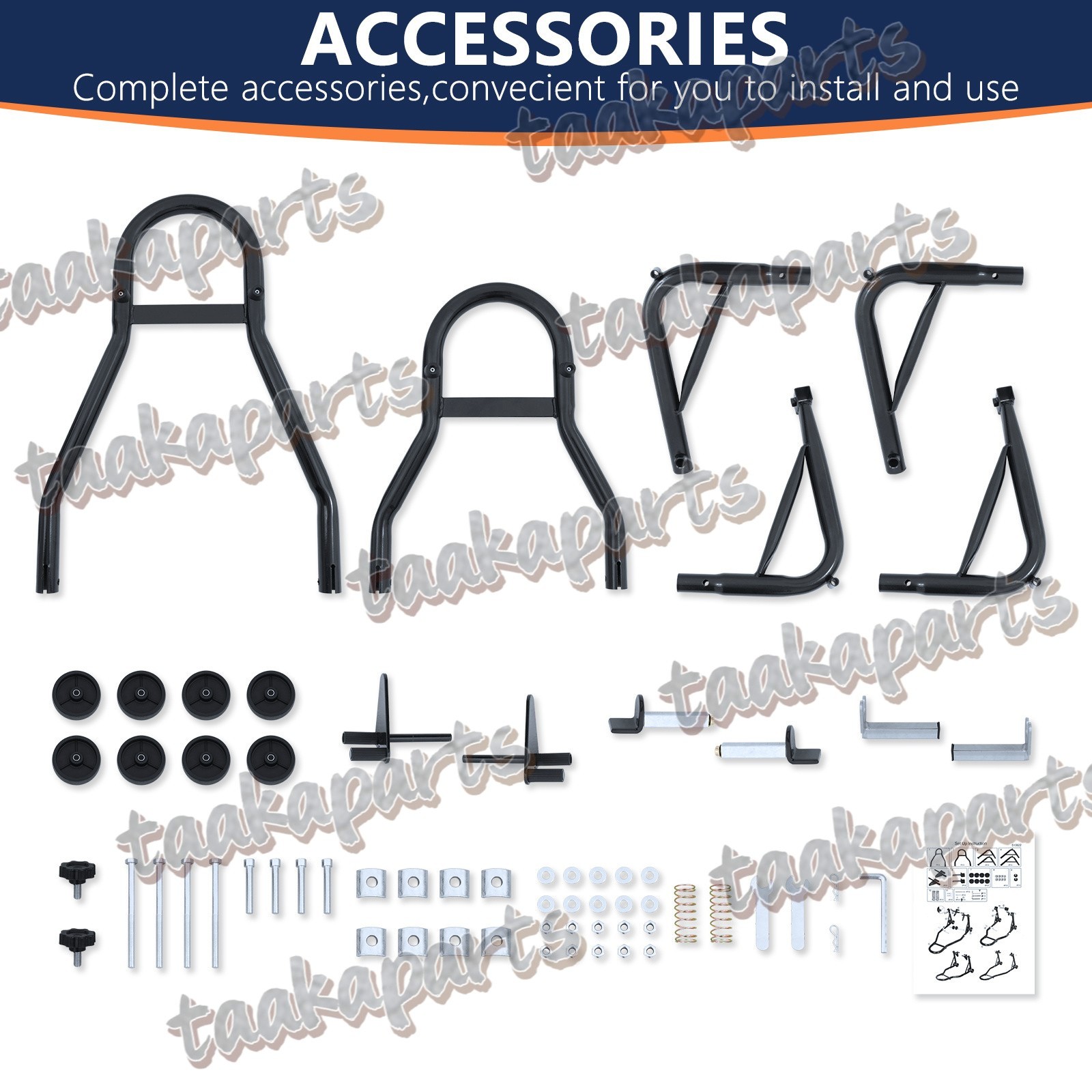 1100 lbs Motorcycle Front & Rear Stand Lift Spoolift Paddock Swingarm Arm