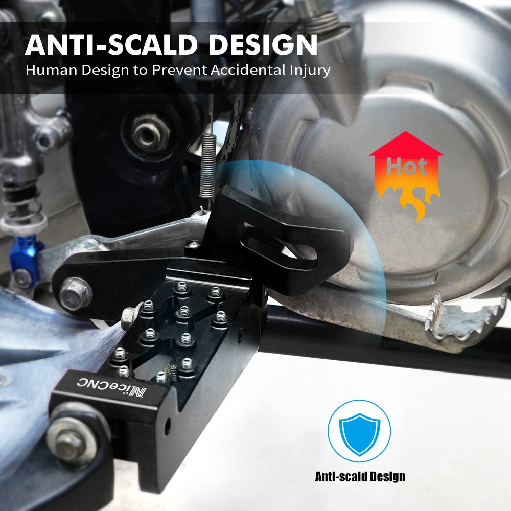 Left + Right Foot Pegs Stand Footrest For Yamaha Raptor 700 YFM700 R 2006-2024