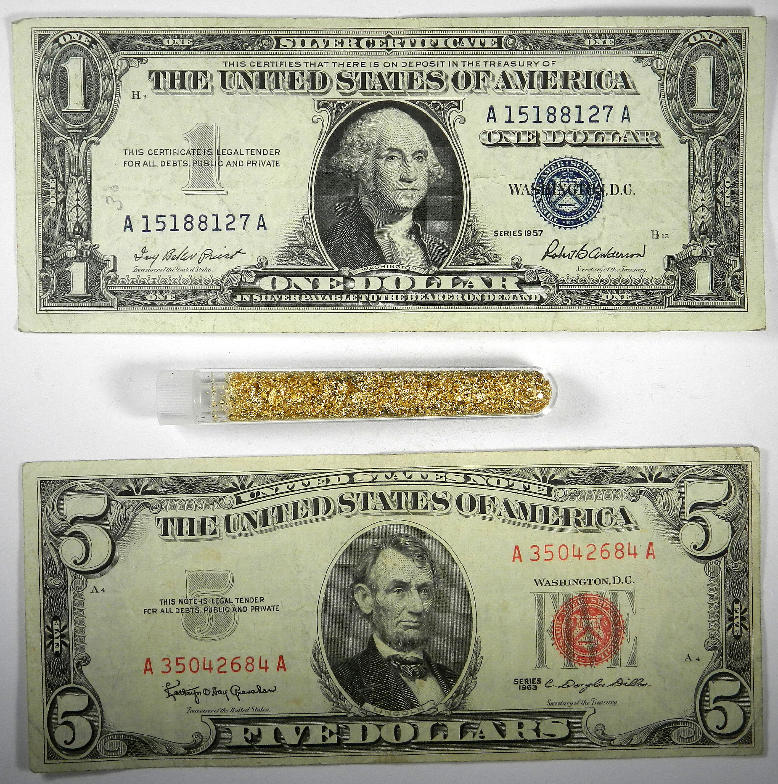 ESTATE LOT SALE ~ .999 BULLION BARS CURRENCY GOLD ~ $5 RED SEAL INCLUDED