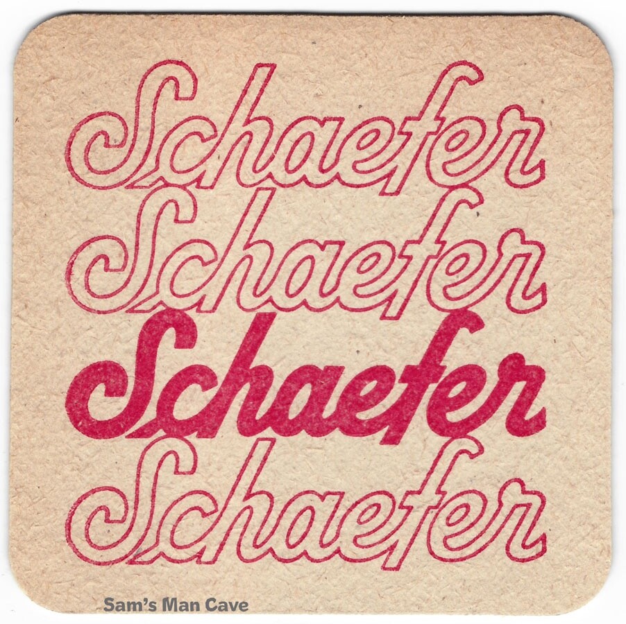 Schaefer Twin Pub Beer Coaster