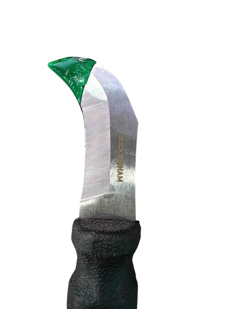 NEW Buckingham Buck 7091 Wire Skinning Knife For Lineman Ergoblade Black Handle