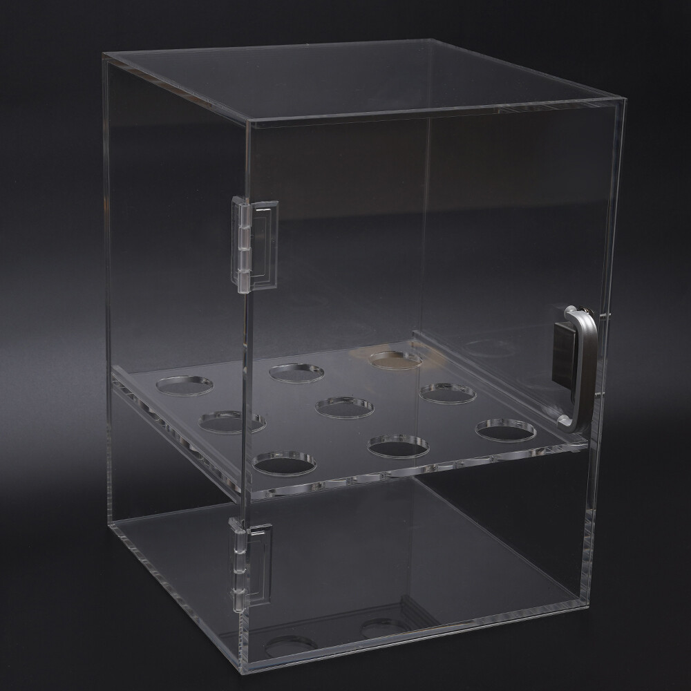 Ice Cream Cone Display/Storage Case Cabinet Acrylic. Waffle & Wafer Cone Holder