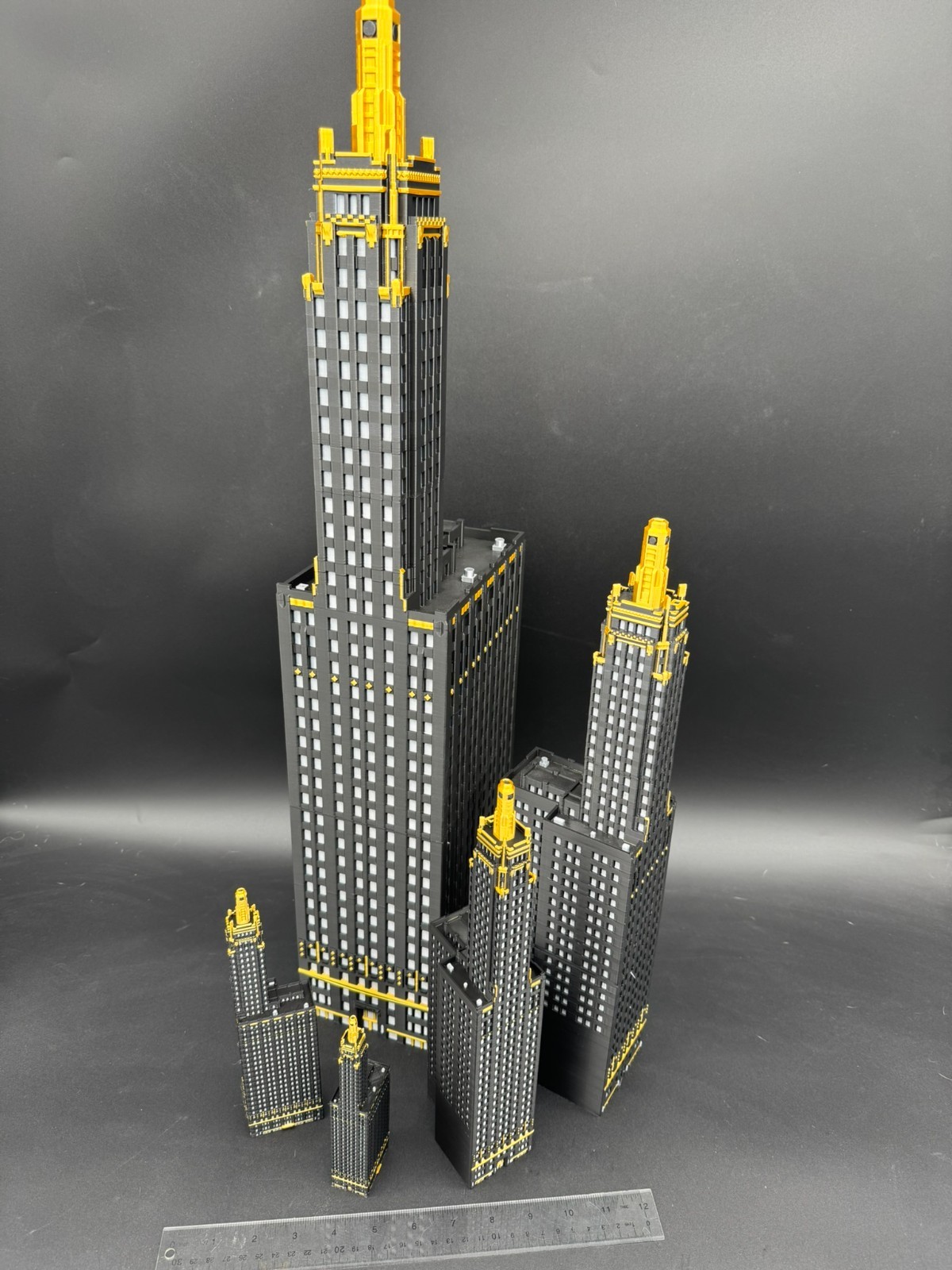 Carbide and Carbon Building Model- 3D Printed Full Color
