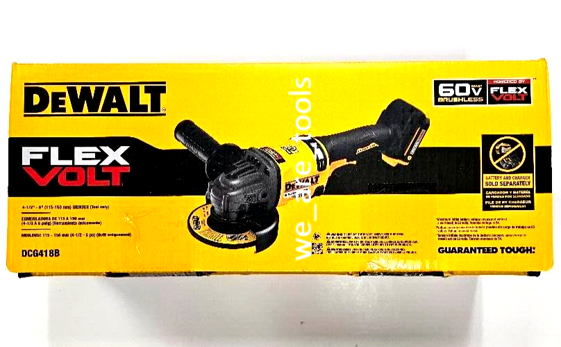Dewalt DCG418B Flexvolt 60V Grinder 4 1/2 - 6" Cordless Brushless 60 volt DCG418