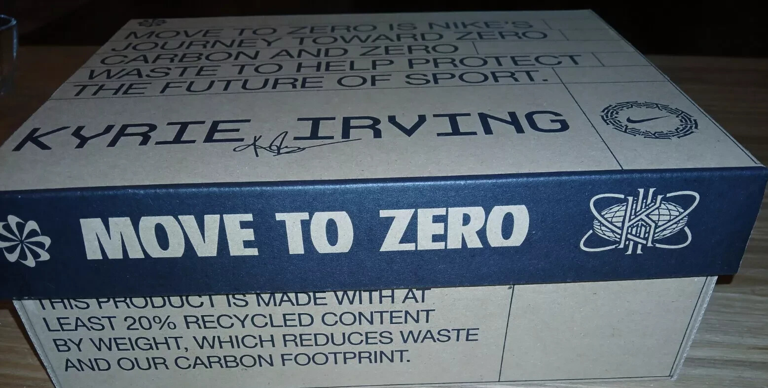 Nike Kyrie 8 GO Size- 5.5Y White/White Black. DQ8076-101 **NEW-IN-BOX