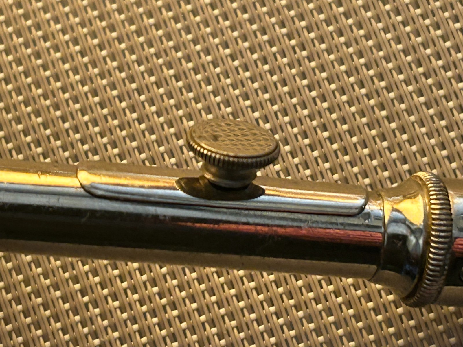 Antique Surgical Trepanation Tool / Germany ? / 19th century / Wood Ebony Handle