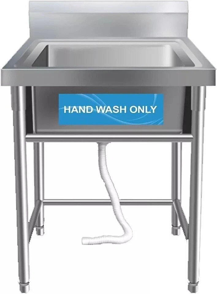 4 Pack Wash Rinse Sanitize Sink Labels Waterproof Sticker Signs Perfect for 3...