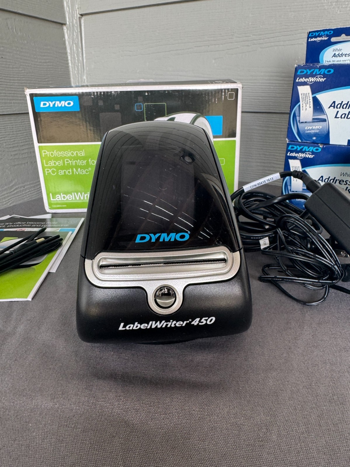 DYMO LabelWriter 450 Thermal Label Printer 1750110- w/ Power Supply & USB Cable