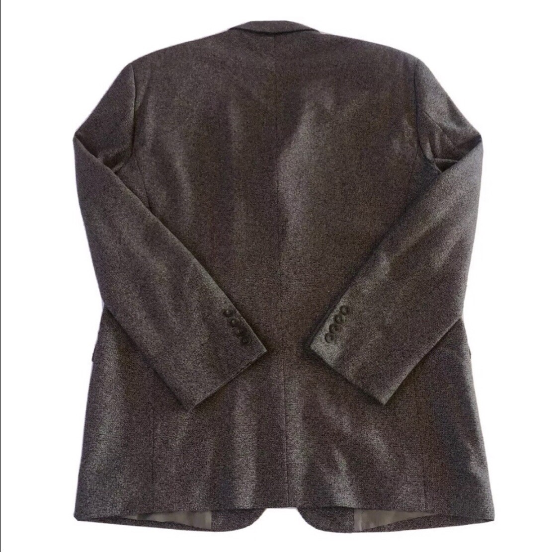 Vito Rufolo Italy Blazer Mens 44T Tall Brown Tweed Fine Silk Wool Academia Coat