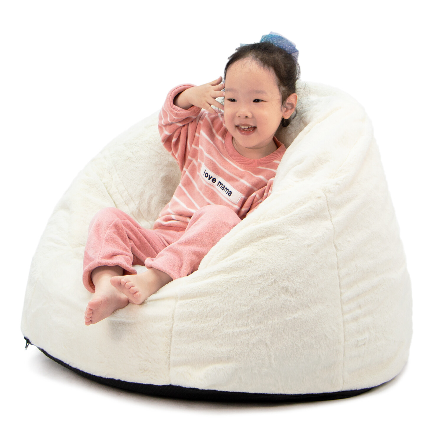 N&V Kids Bean Bag Chair, Girls & Boys Bean Bag Sofa Foam Filler, Kids Sofa Chair