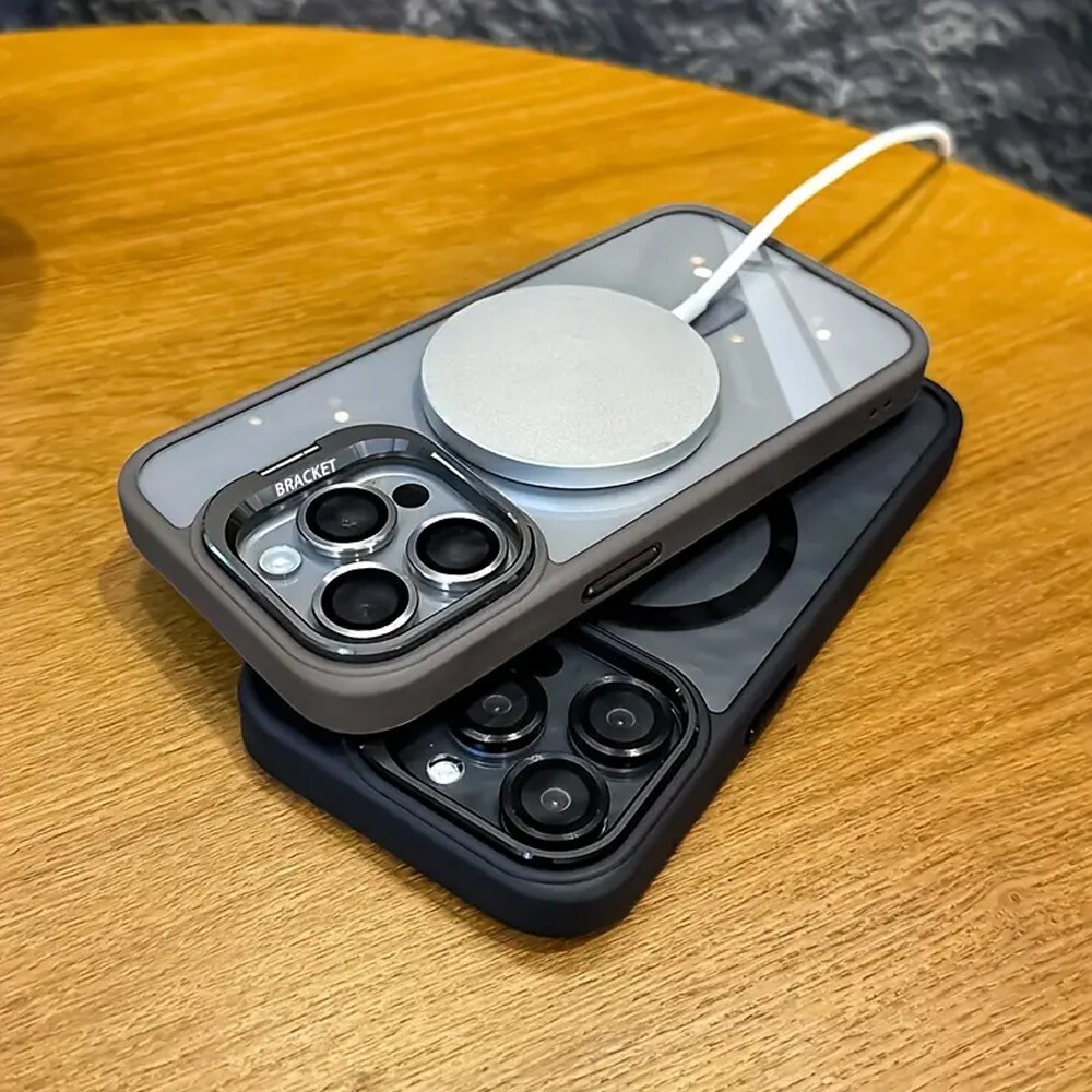 For iPhone 16 15 14 13 12 11 Pro Max Shockproof Mag Case + Lens Screen Protector