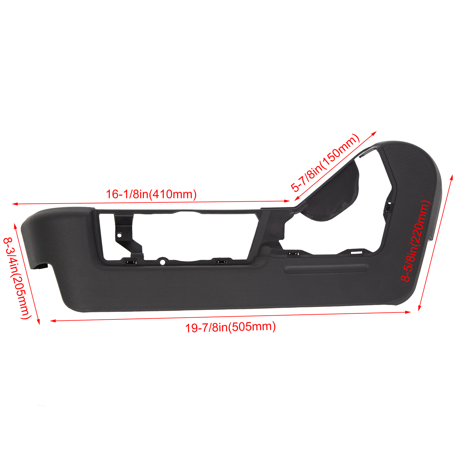 For 2009-2014 Ford F150 Driver Left Seat Cover Bezel Trim Panel Black Plastic