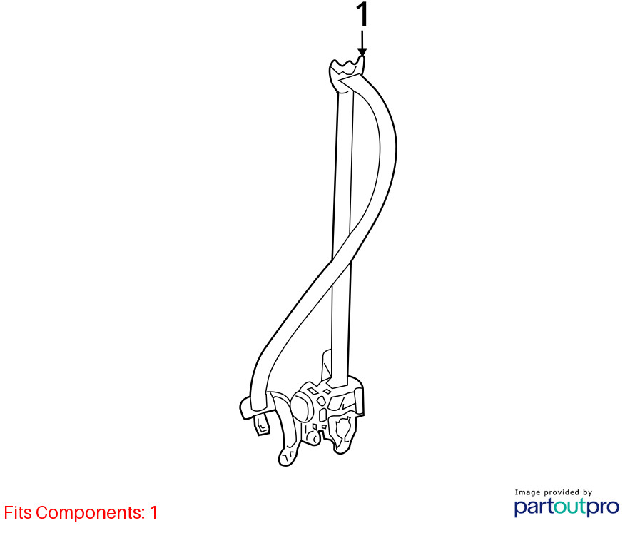 Seat Belt Front Bucket Pre-crash System Passenger Fits 18-20 SIENNA 10324688