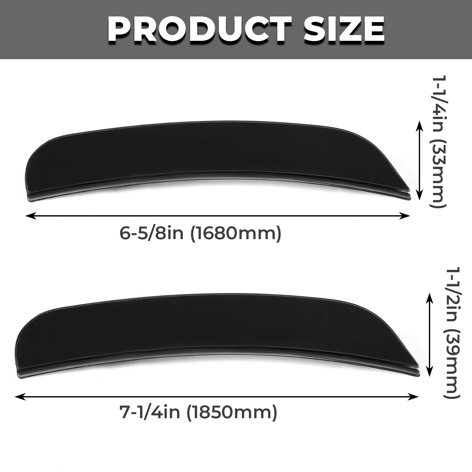 For 2015-2022 Dodge Charger Smoked Lens LED Rear &Front Bumper Side Marker Light