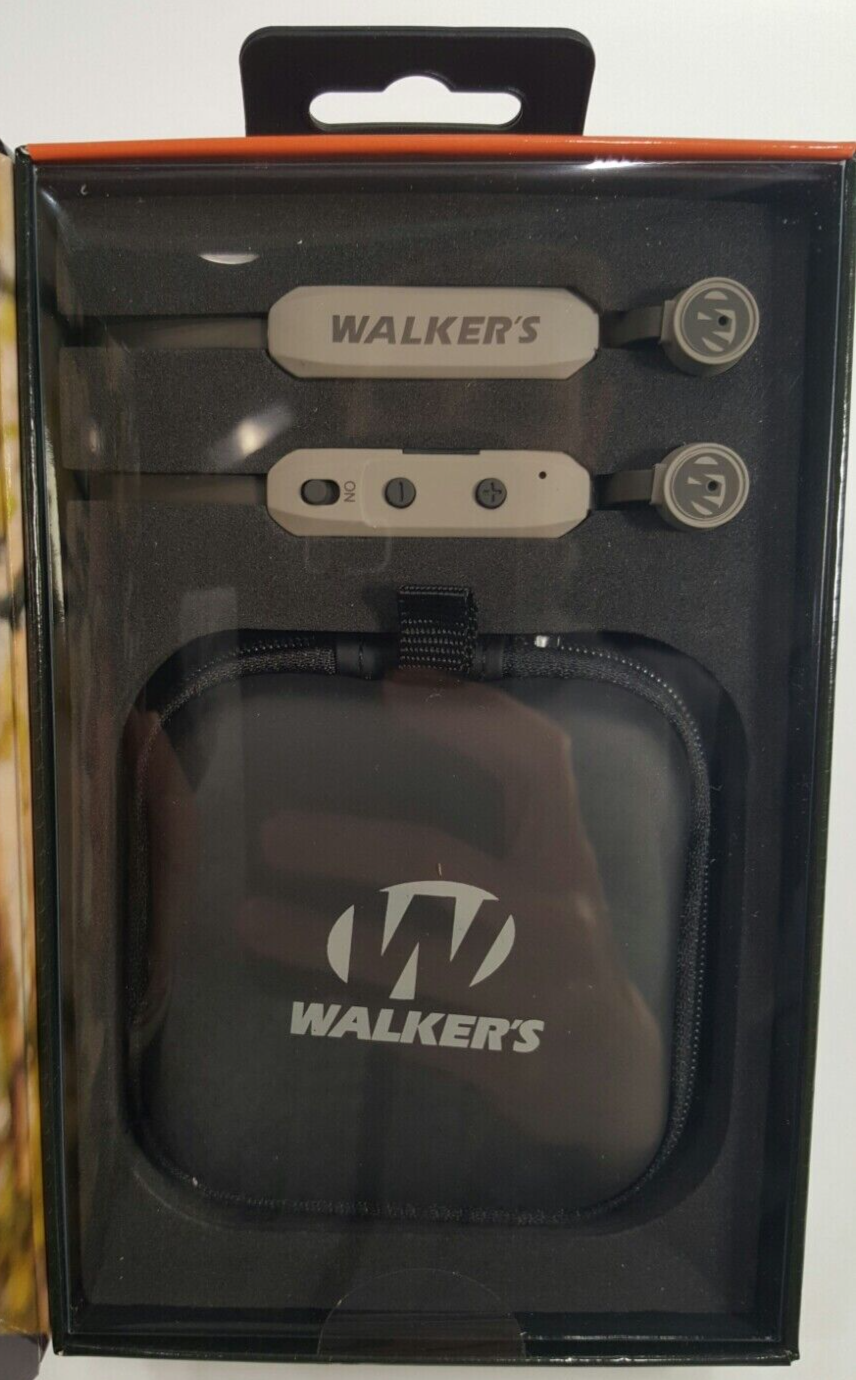 Walker's Rope Hearing Enhancer Flexible Neck Worn Electronic Ear Bud Headset NEW