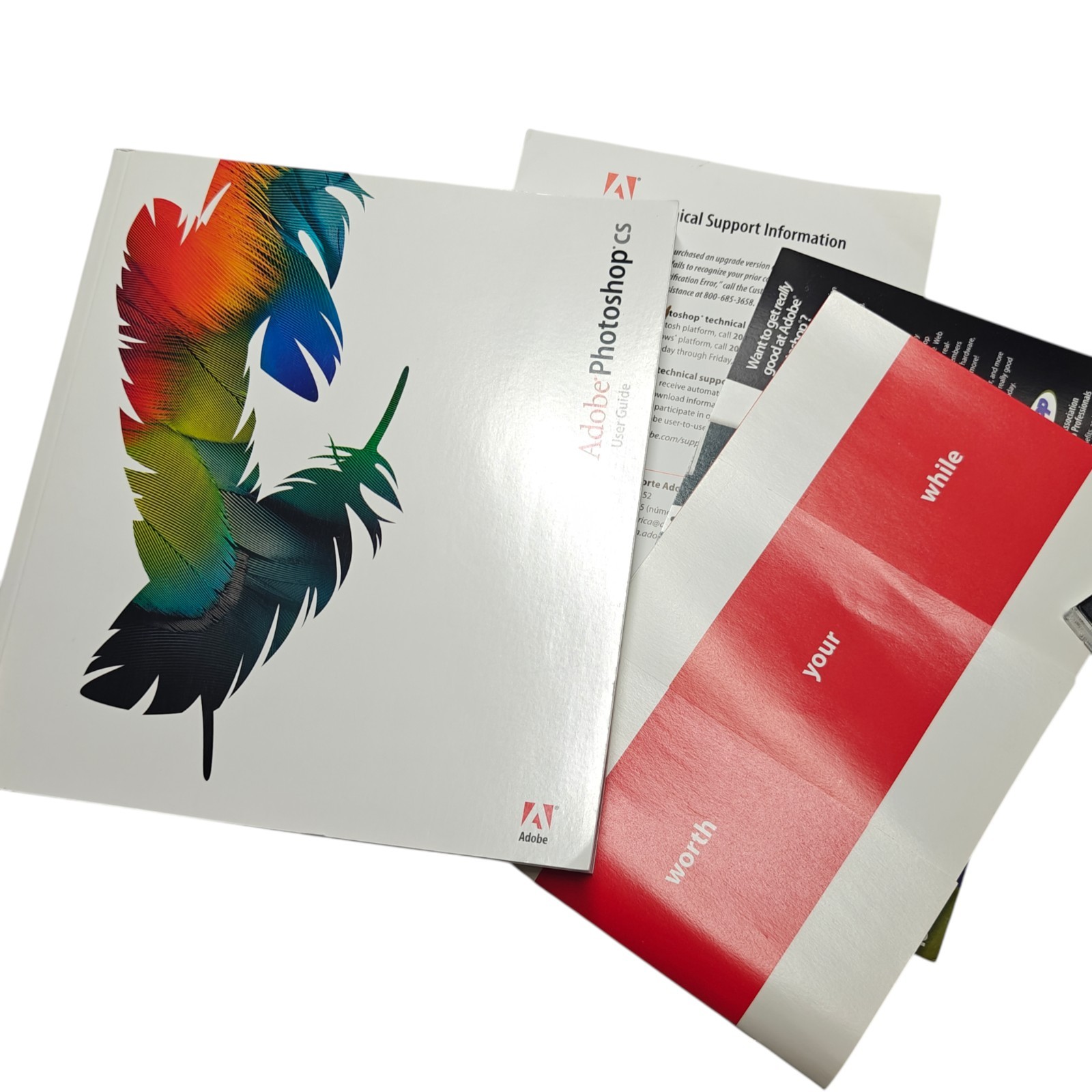 Adobe PhotoShop CS for Windows w/ Box, Manual / Books, Disks