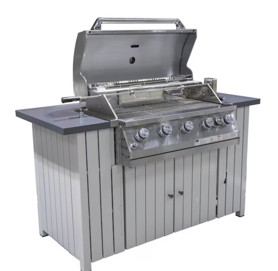 NXR 37 in Stainless Steel Built In Gas Grill 4 Burner Free Shipping