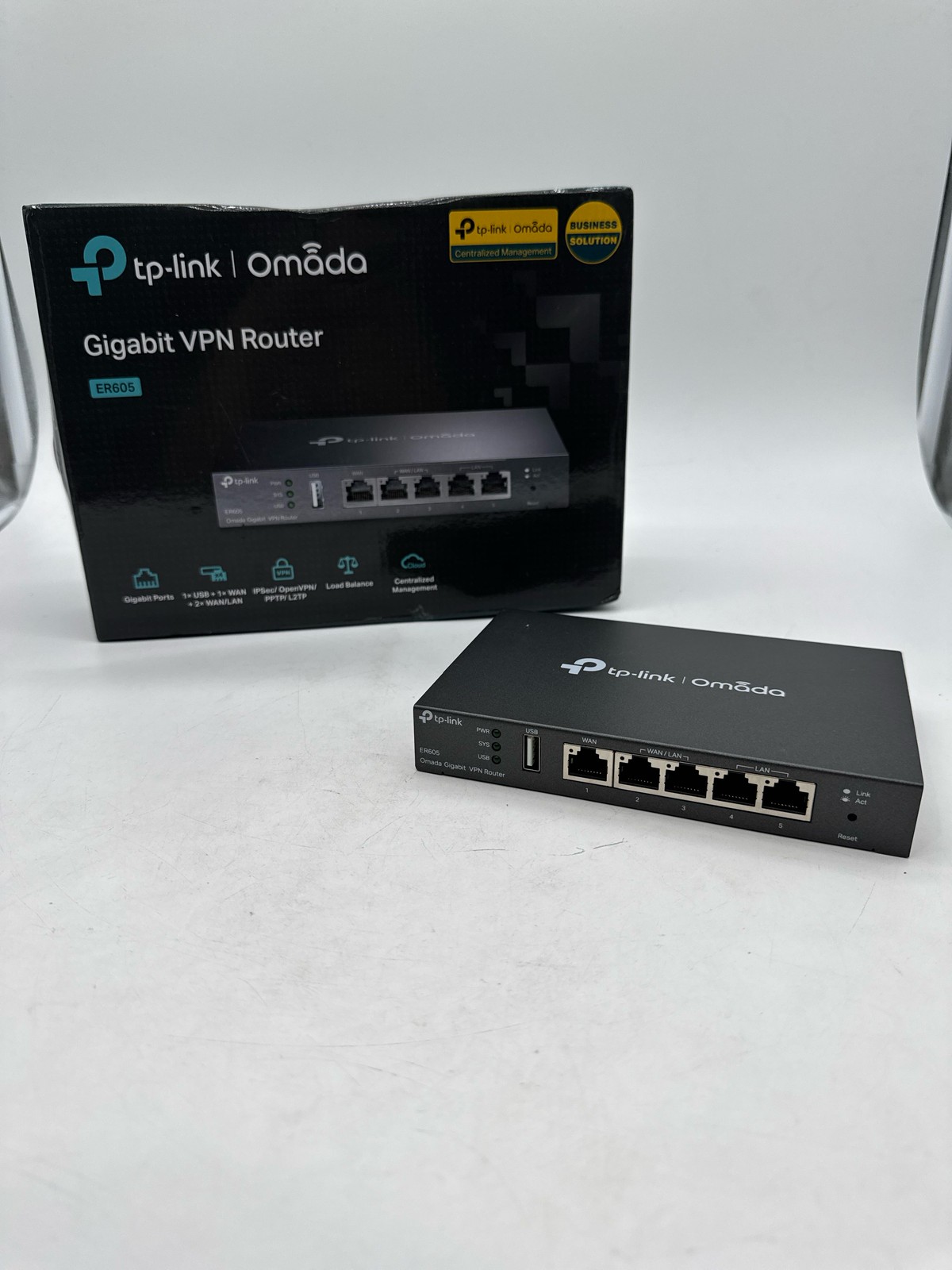 TP-Link Gigabit VPN Router 3 WAN Ethernet Ports SPI Firewall ER605 V2 Silver
