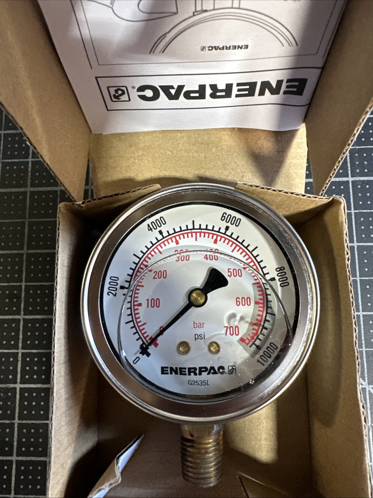 Enerpac G2535L Hydraulic Pressure Gauge