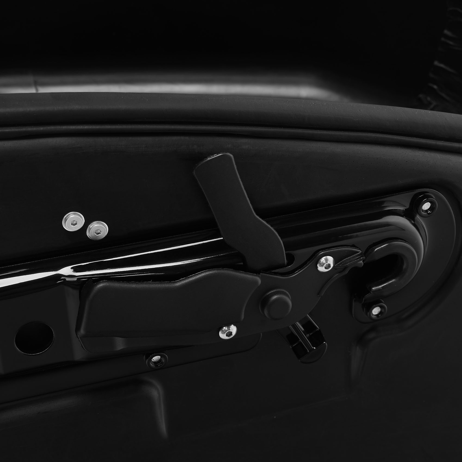 Black Detachable Saddlebags Fit For Harley Davidson Fat Boy Breakout 2014-2024