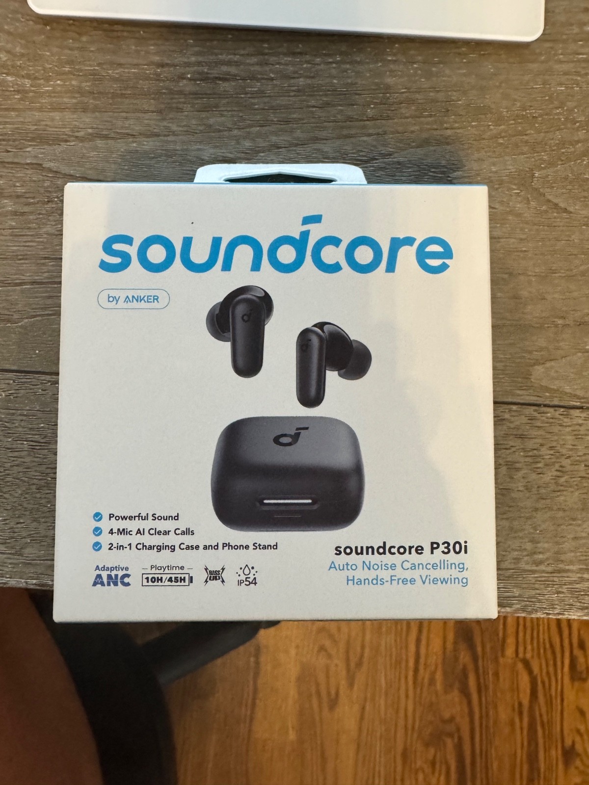 Soundcore P30i by Anker Noise Cancelling Wireless Earbuds - Black - NEW SEALED