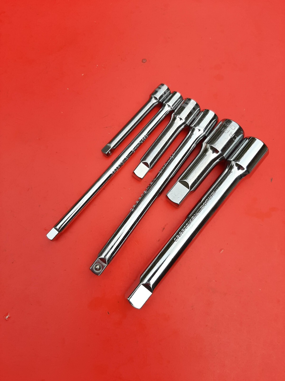 NEW CRAFTSMAN TOOLS 6 Piece 3" & 6" Ratchet Socket Extension Set 1/4" 3/8" 1/2"