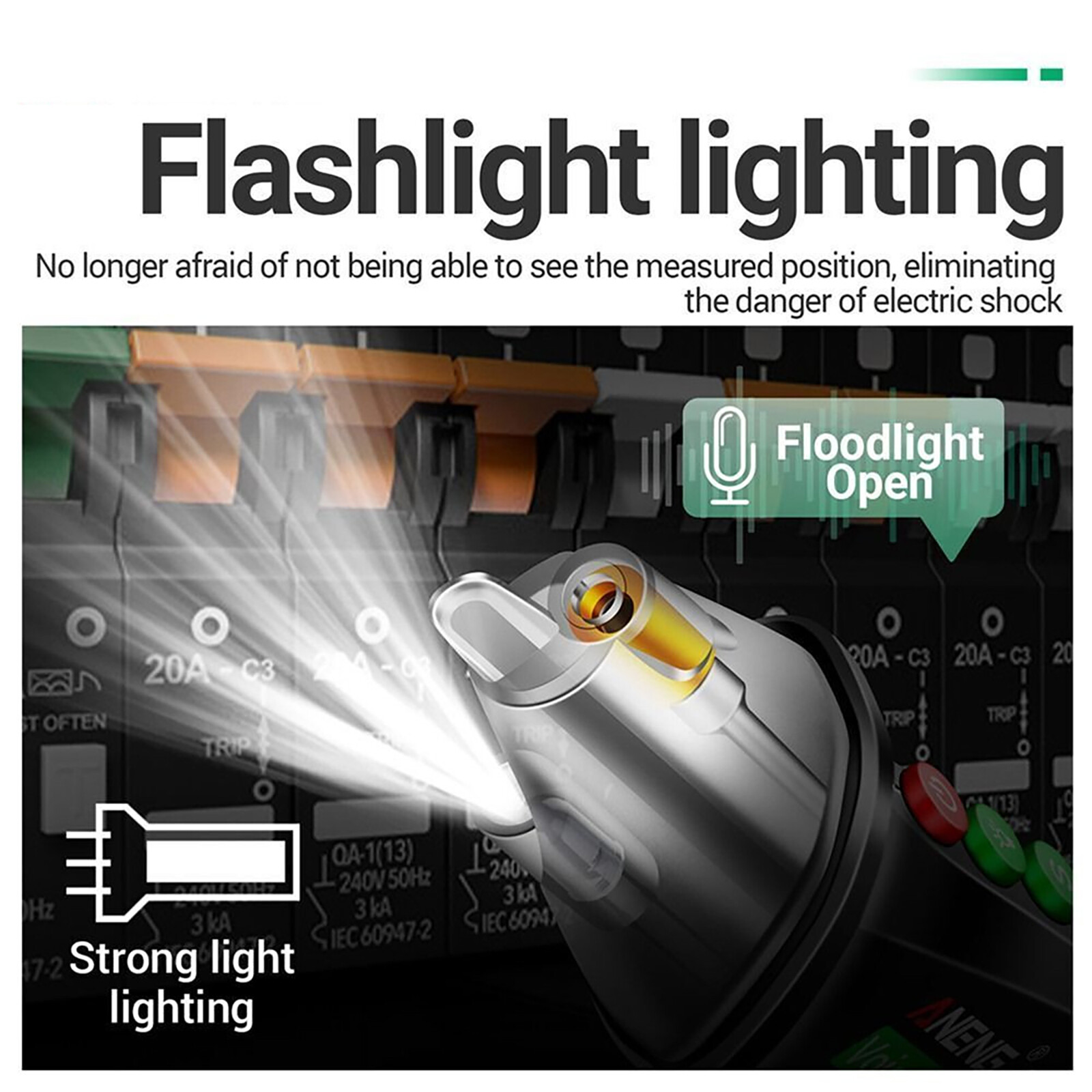 12V-1000V Positioning Voltage Tester Electric Wire Detector Test Pen Tool Kit