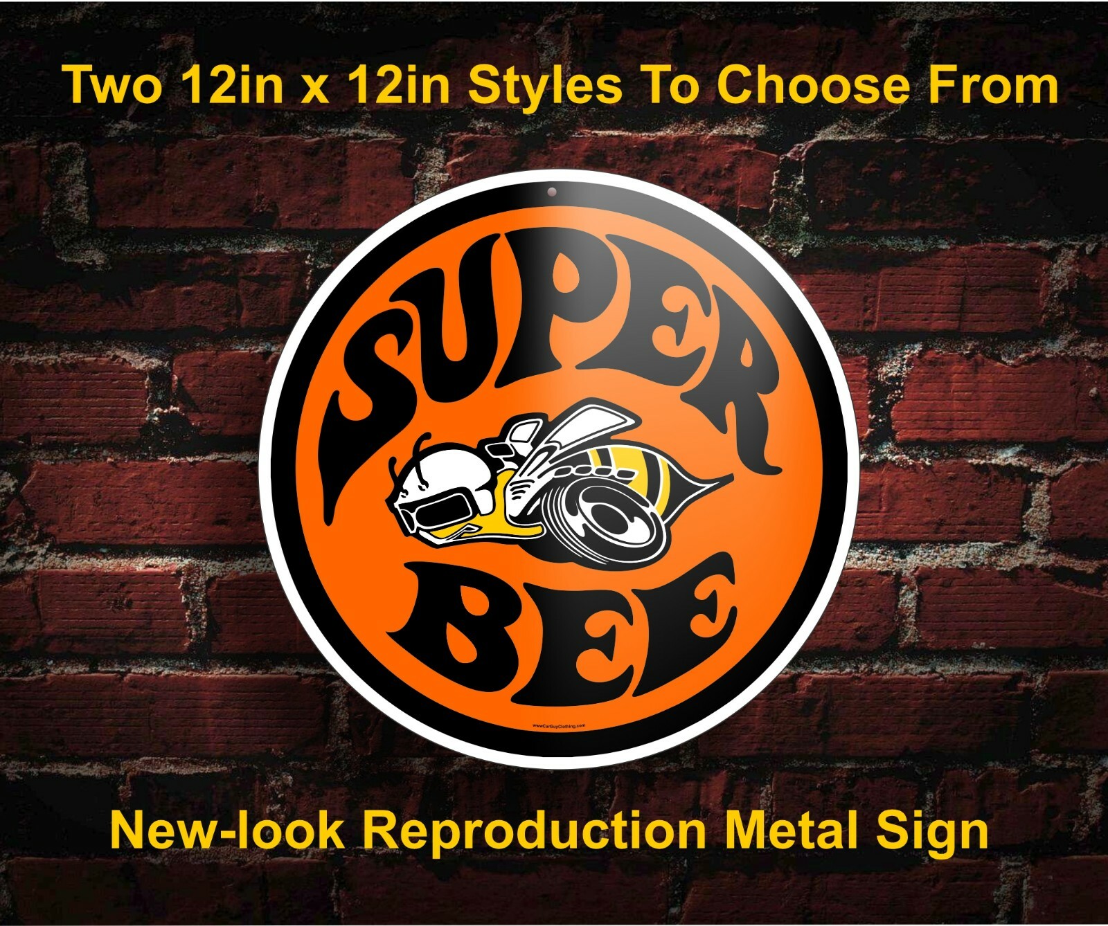 Dodge Super Bee Reproduction Metal Garage Wall Signs