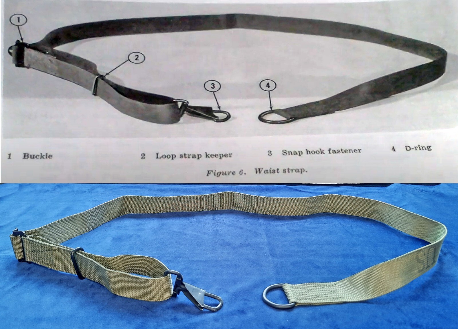 VIETNAM LIGHTWEIGHT RUCKSACK BACK PACK WAIST STRAP