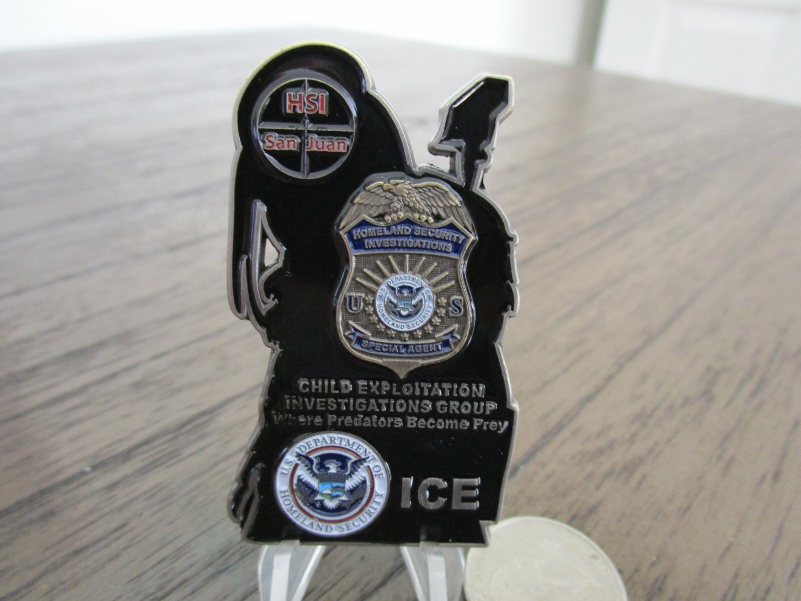 San Juan Puerto Rico HSI ICE Child Exploitation Group Predator Challenge Coin