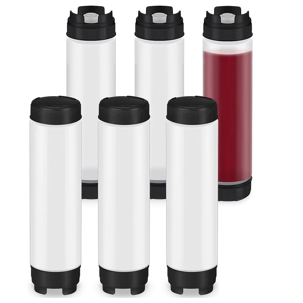 6 Pcs 16 Oz Condiment Squeeze Bottles Inverted Plastic Squeeze Bottle for7554