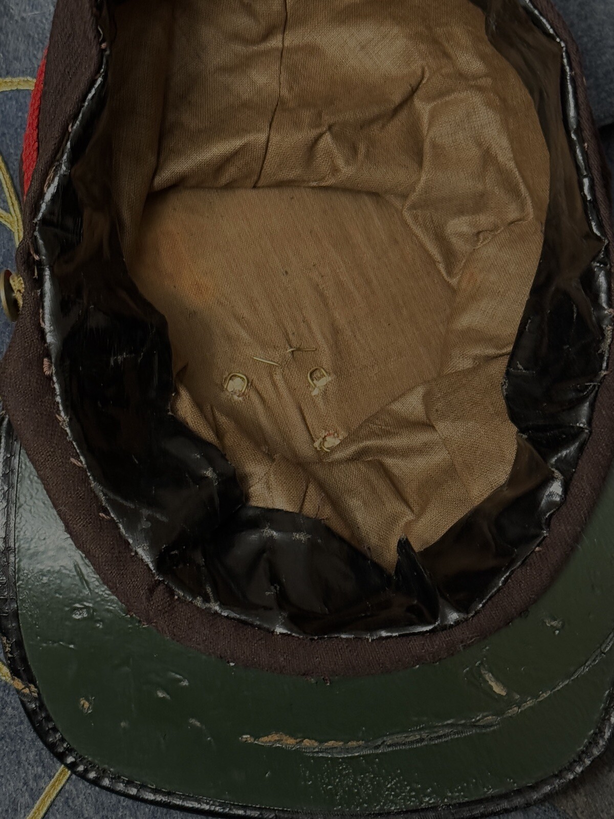 AUTHENTIC CIVIL WAR CONFEDERATE CSA HEAVY ARTILLERY CO. C FORAGE CAP HAT KEPI