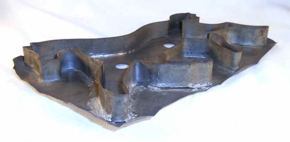 Old Tin Pennsylvania Very Large Flat-Back Cookie Cutter Galloping Horse Tail Up