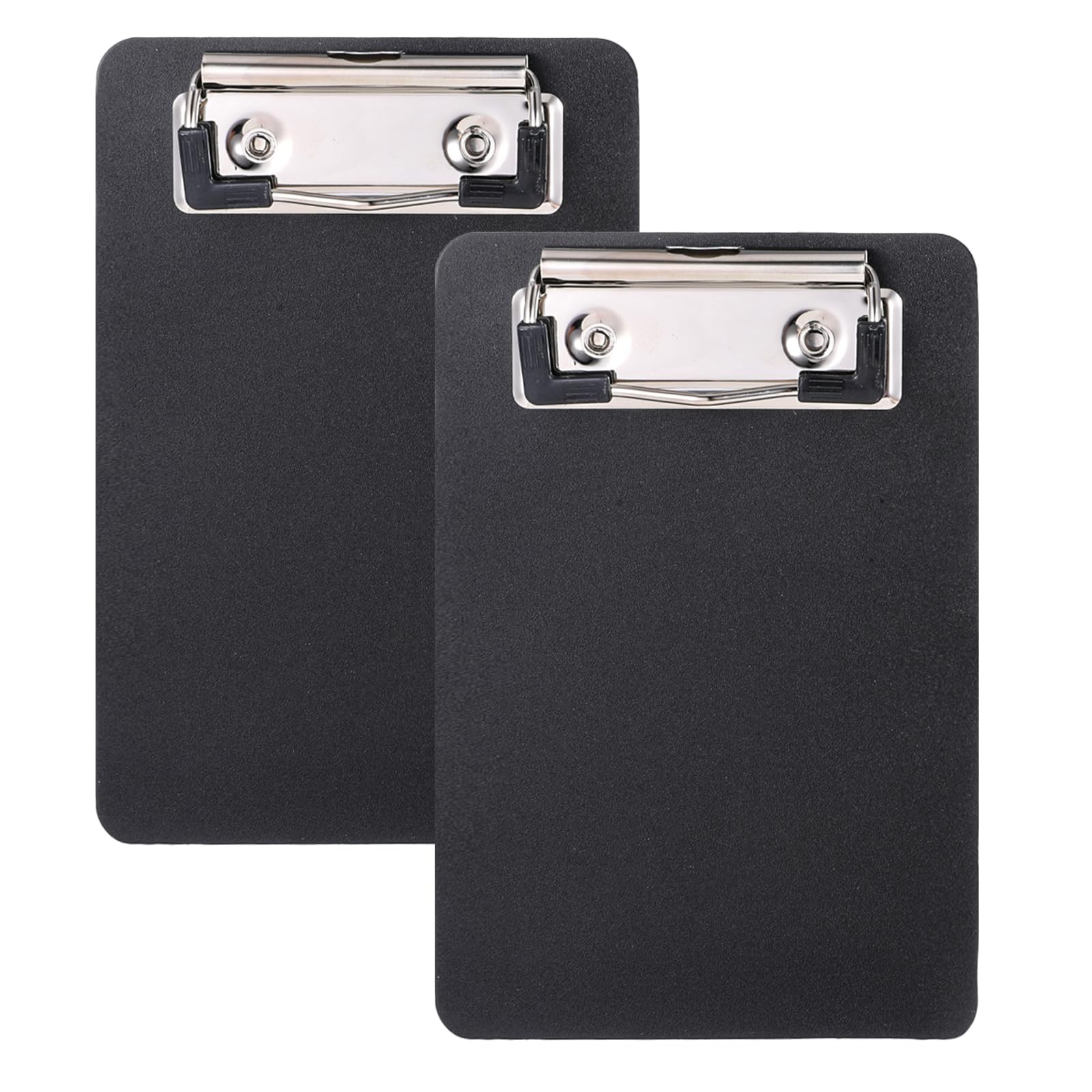 2 Pack Mini Clipboards 4" X 6" Small Clipboards Travel Memo Clipboard Black M...