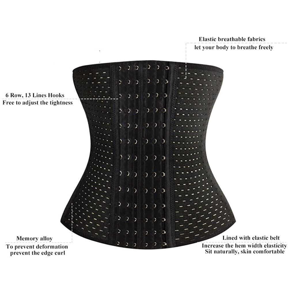 Men Waist Trainer Body Shaper Tummy Girdle Belt Belly Fat Burners Corset S-2XL