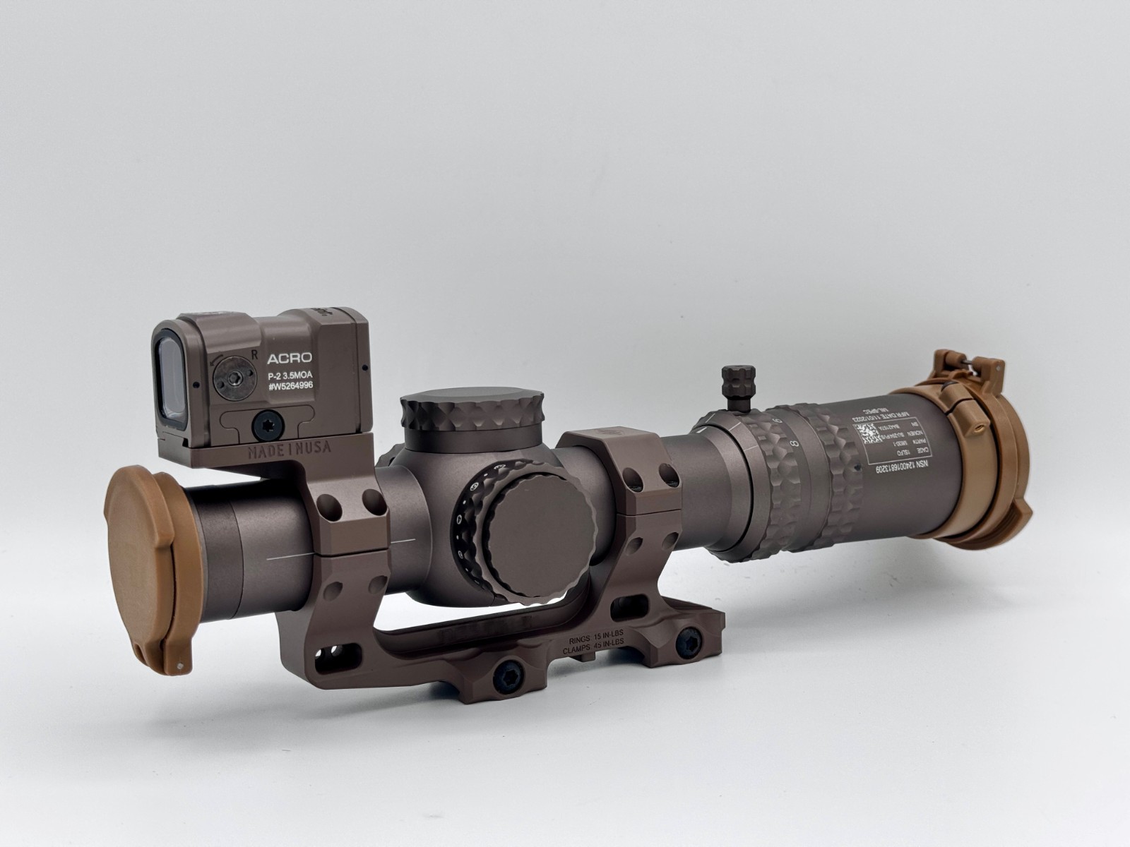 EG ATACR 1-8X24 FFP 34mm LPVO Scope 1.73" ACRO Combo 2025 New Ver Hold 5.56/7.62