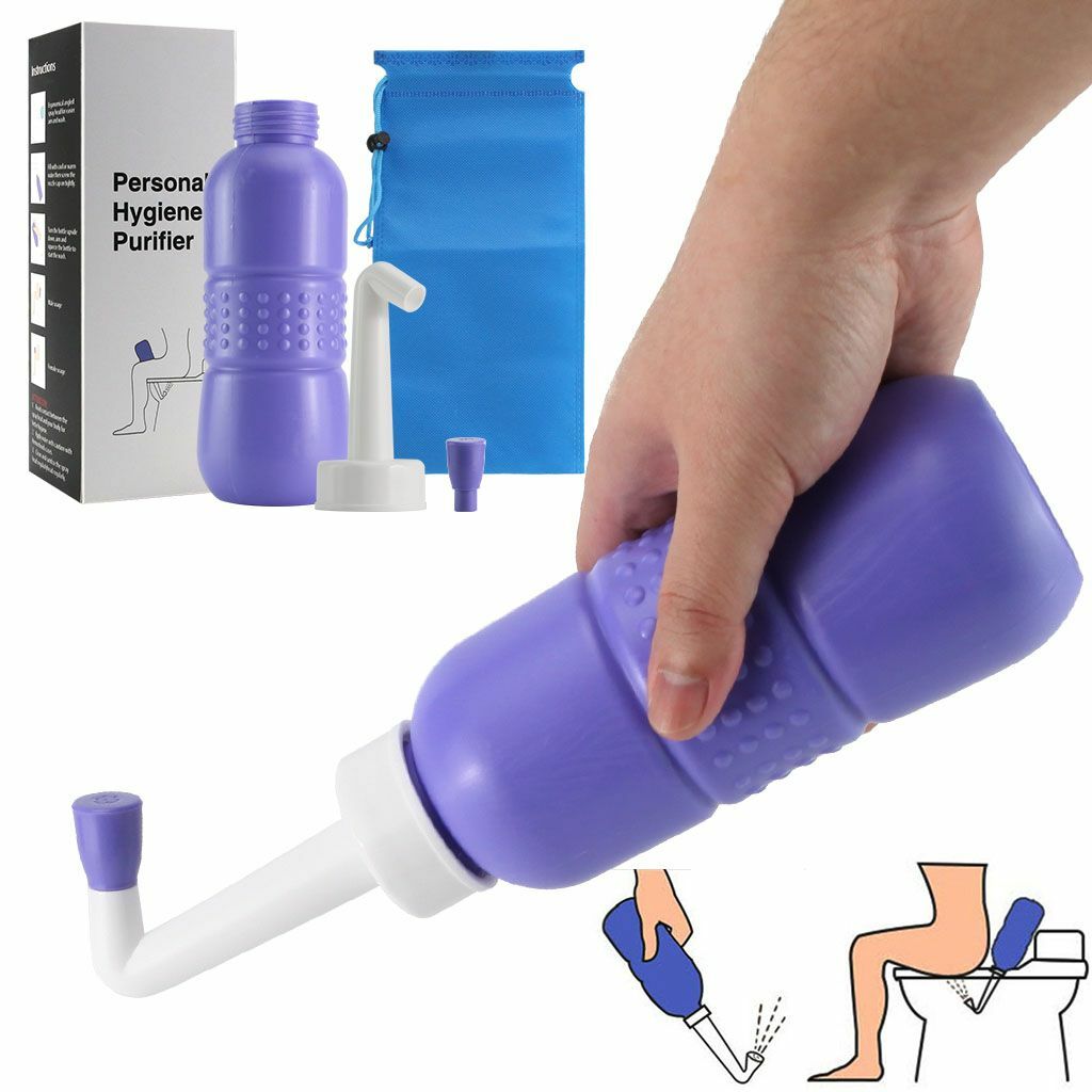 Portable Travel Handheld Bidet Sprayer Personal Hygiene Bottle Spray Washing US