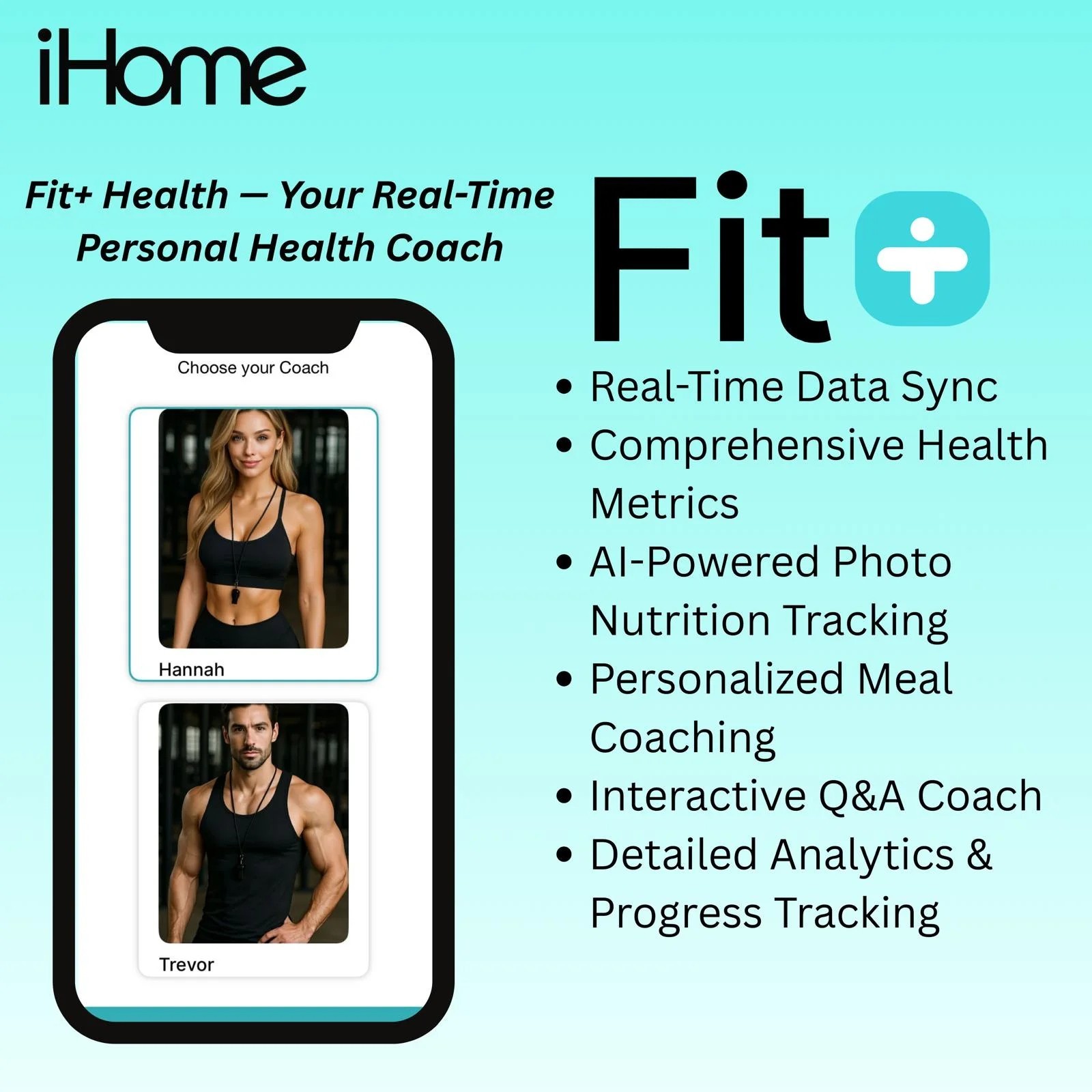 iHome Digital Bathroom Scale 397 lb with Fit, Personal Coach App.