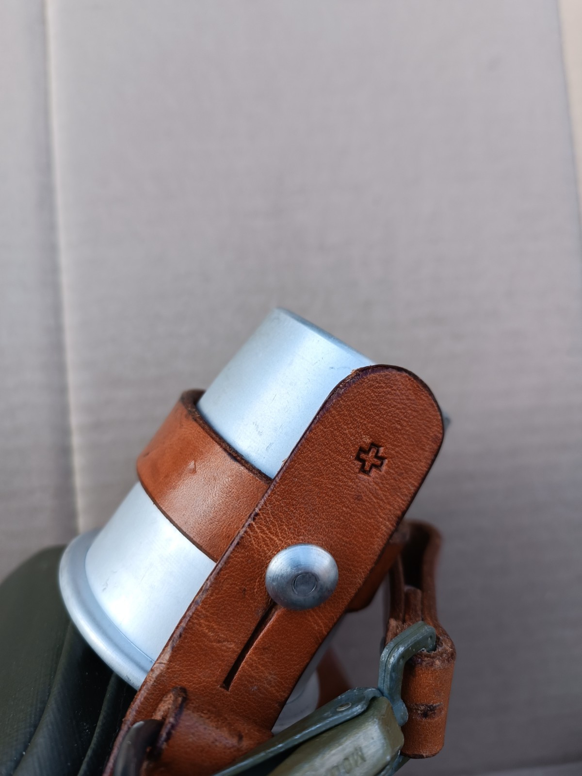 Original Swiss Medic WATER BOTTLE Canteen Flask aluminum 1972