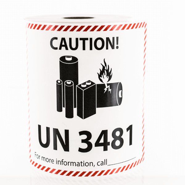 Lithium Ion Battery Shipping UN 3481 Large Sticker Label 2019 - Pick Qty needed