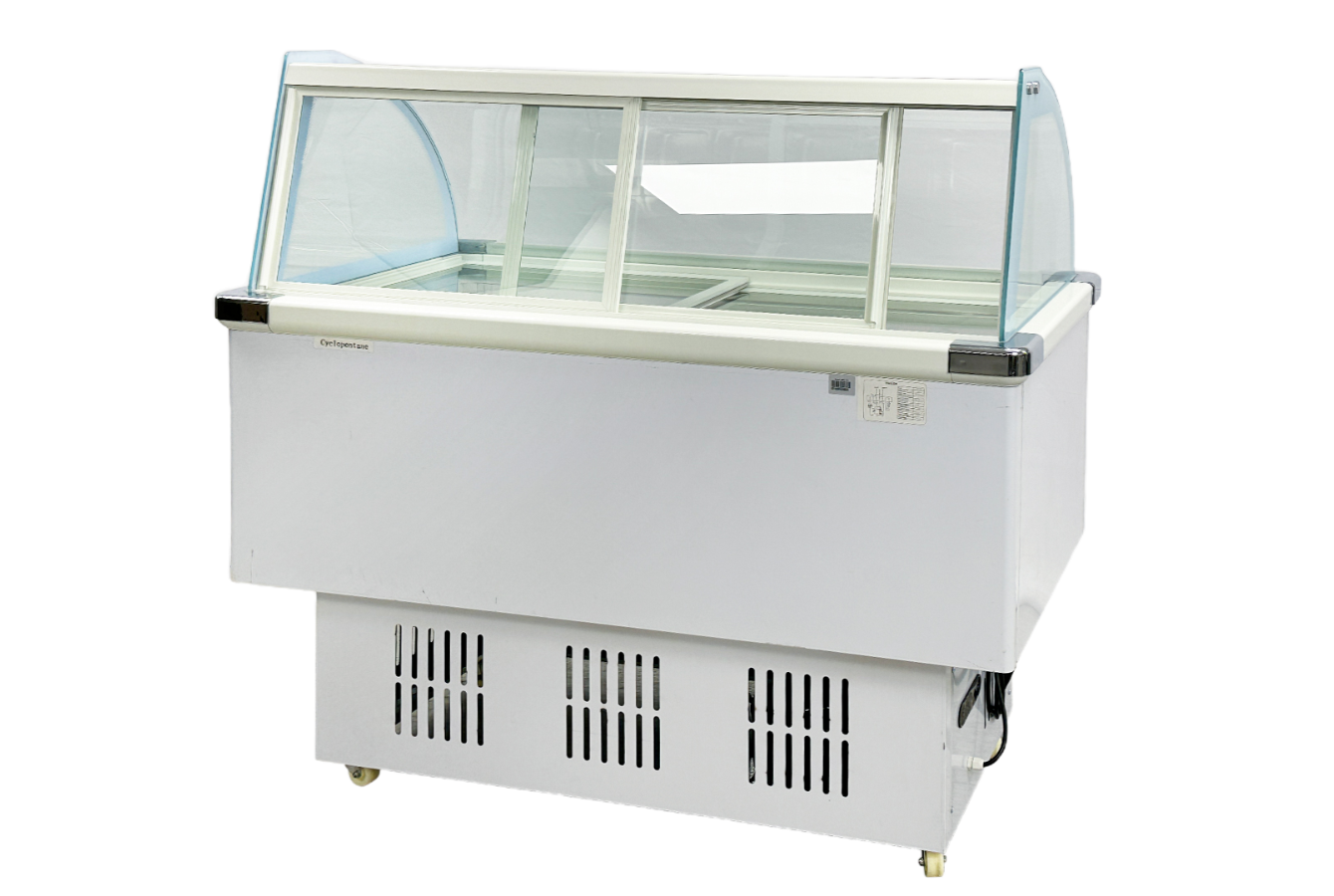 14 Pan Ice Cream Gelato Freezer Display Case 53"
