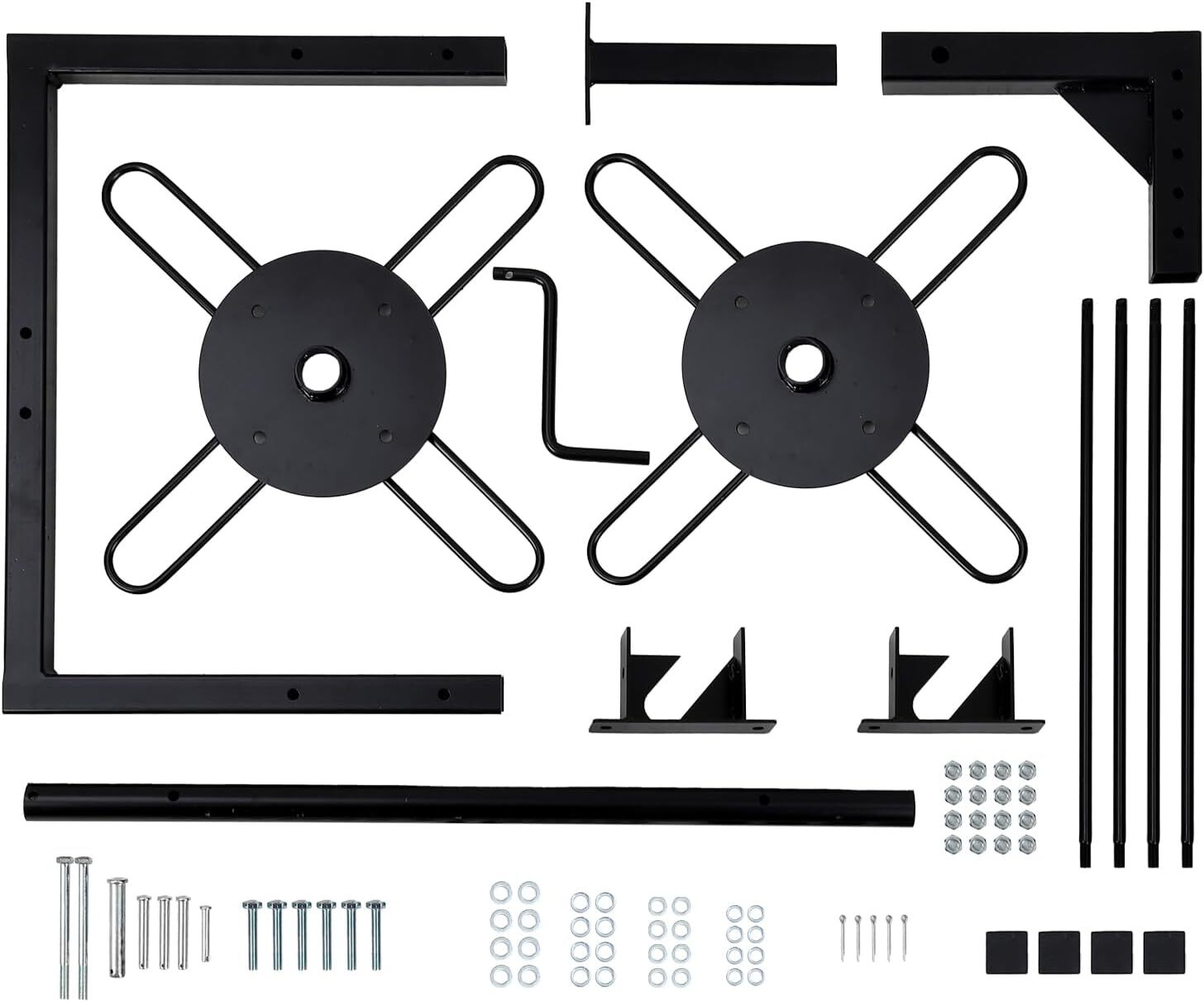Barbed Wire Unroller Wire Spreader Bolt-On ATV Adaptor with 2" Receiver Hitch US