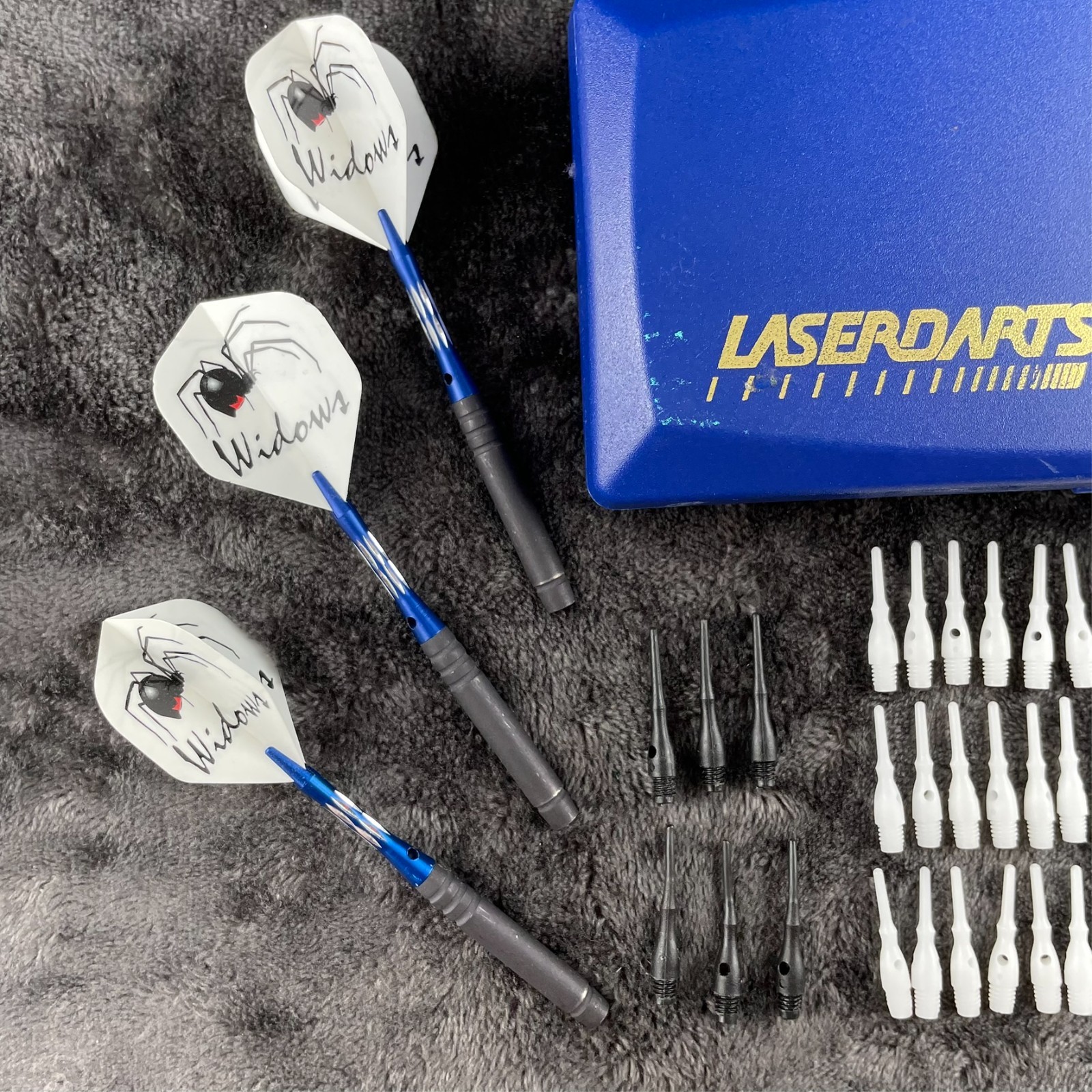 LaserDarts 20g Black Widows Smooth Ringed Barrel Soft Tip