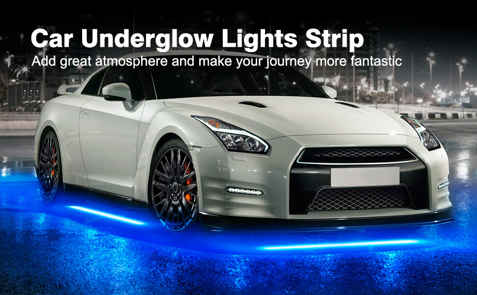 16 Million Color Car Truck Underglow Under Body Accent Glow Neon LED Lights Kit