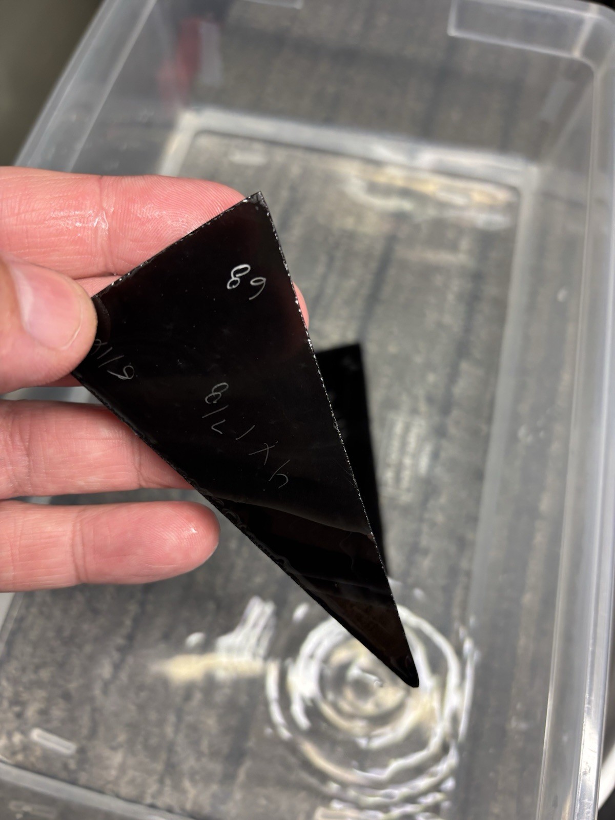 Obsidian Triangle Flint Knapping Preform Practice Blank Preforms