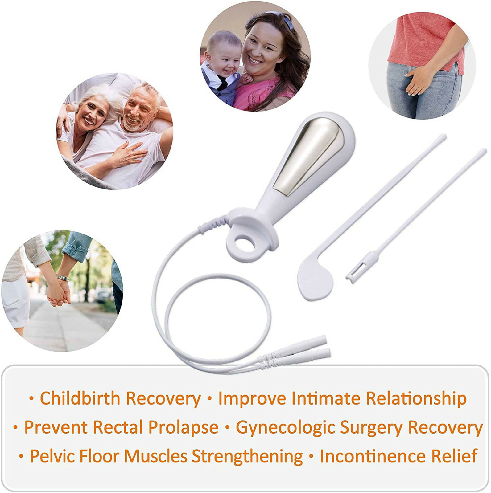 iStim V2 Probe Kegel Exercise Incontinence Electrical Muscle Stimulator combo