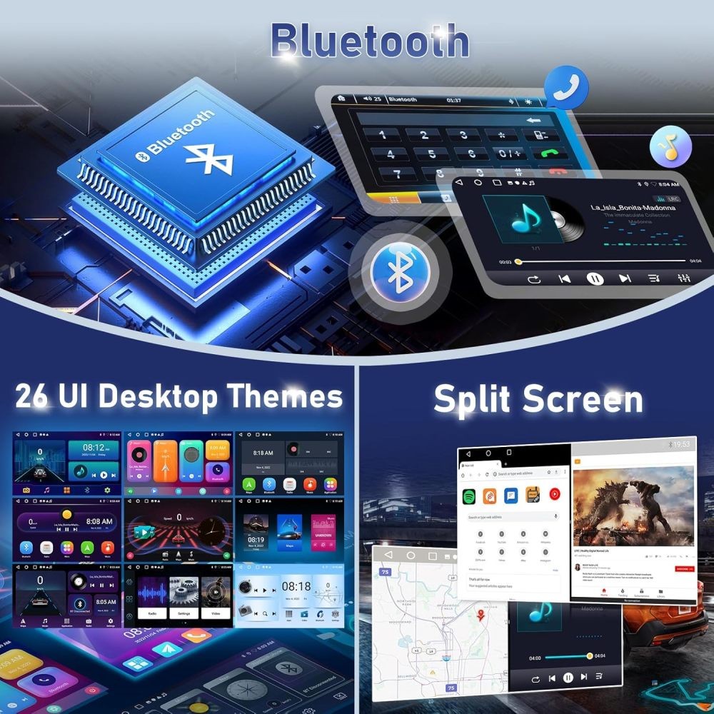 For 2012-2020 Dodge Journey Apple Carplay Car Stereo Radio GPS Android 15 2+64GB