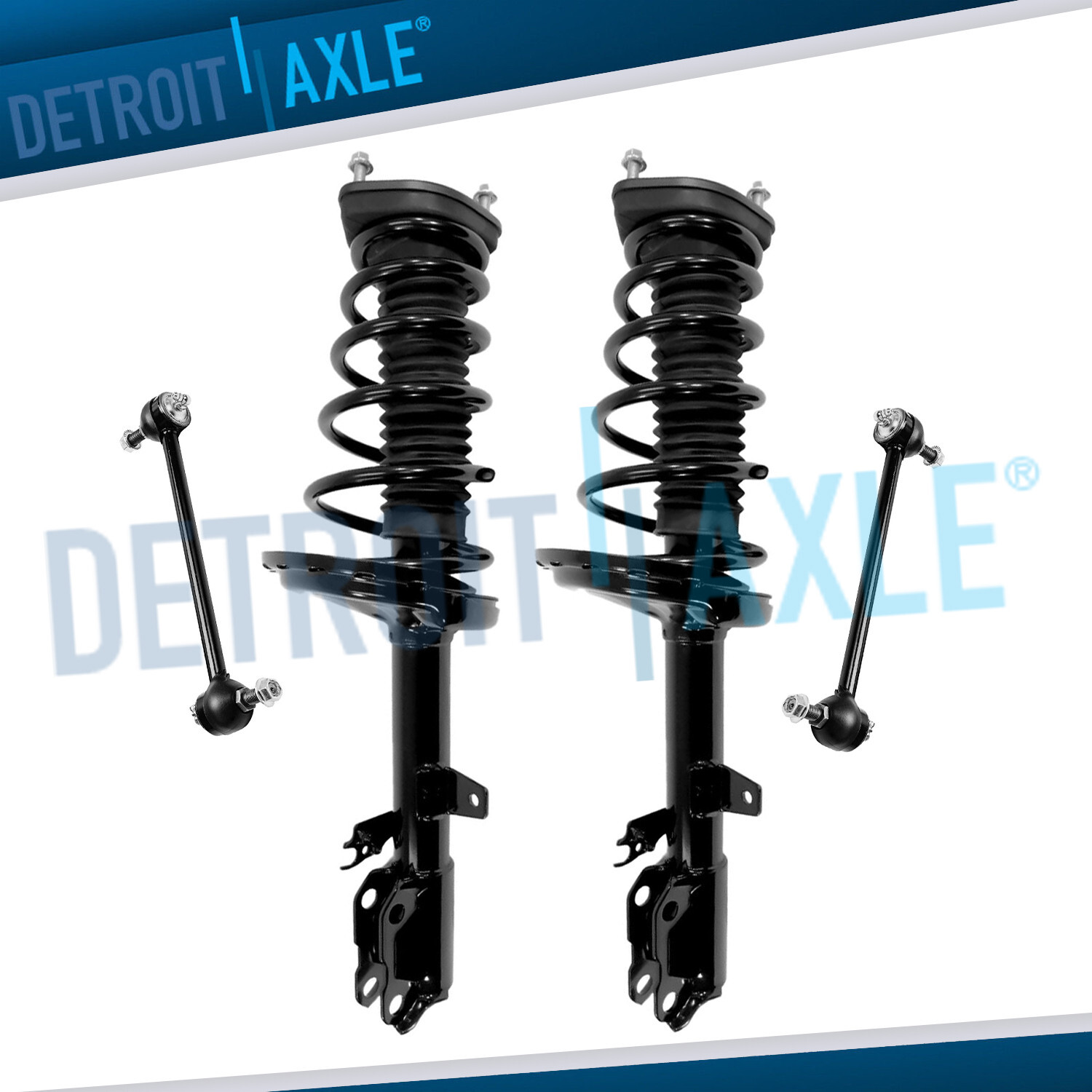 AWD Rear Left Right Strut w/ Coil Spring Sway Bars Kit for 2008 2009 Lexus RX350