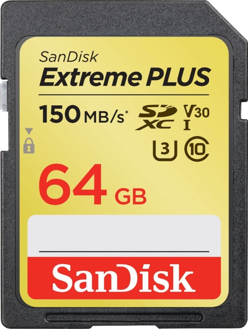 NEW SanDisk SDSDXW6-064G-ANCIN Extreme PLUS 64GB SDXC UHS-I Memory Card