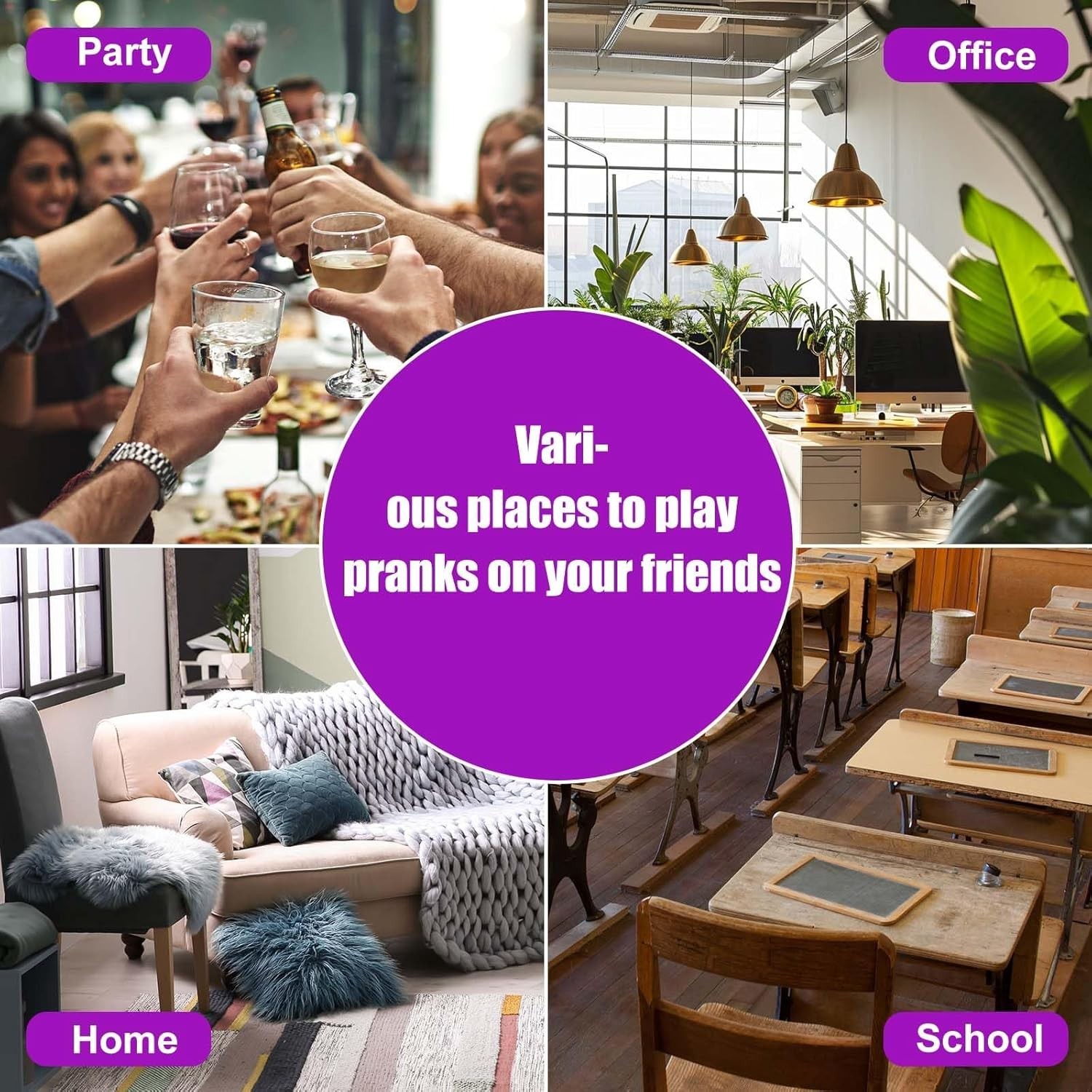 Prank Fart Pooter Noise Maker with 20 Fart Sounds, Compact Battery Operated